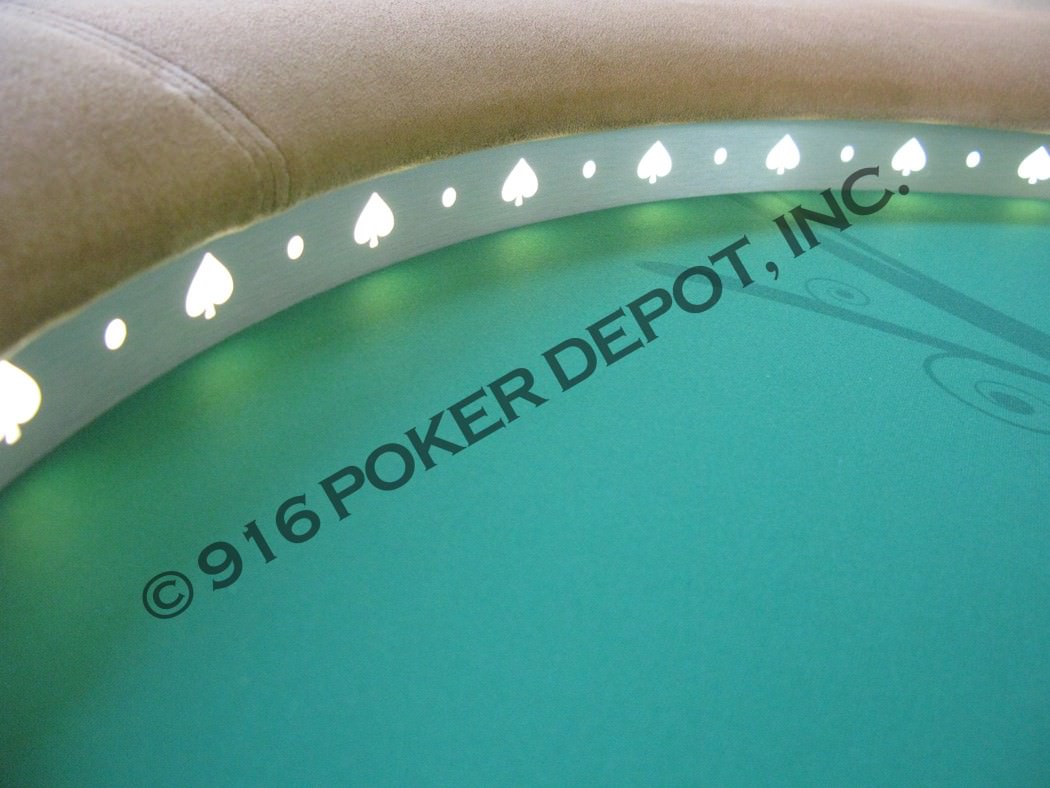 Kidney Bean Shaped LED Custom Poker Table