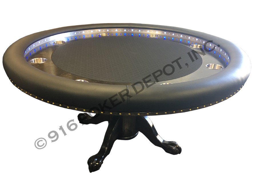 Rounders Elite LED Custom Poker Table with Dining Top