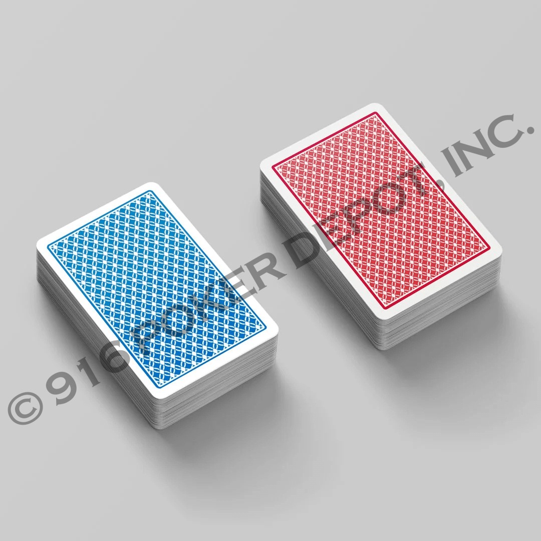 Casino Level Plastic Poker Cards Bridge Size - Jumbo Index - 2 Deck Set