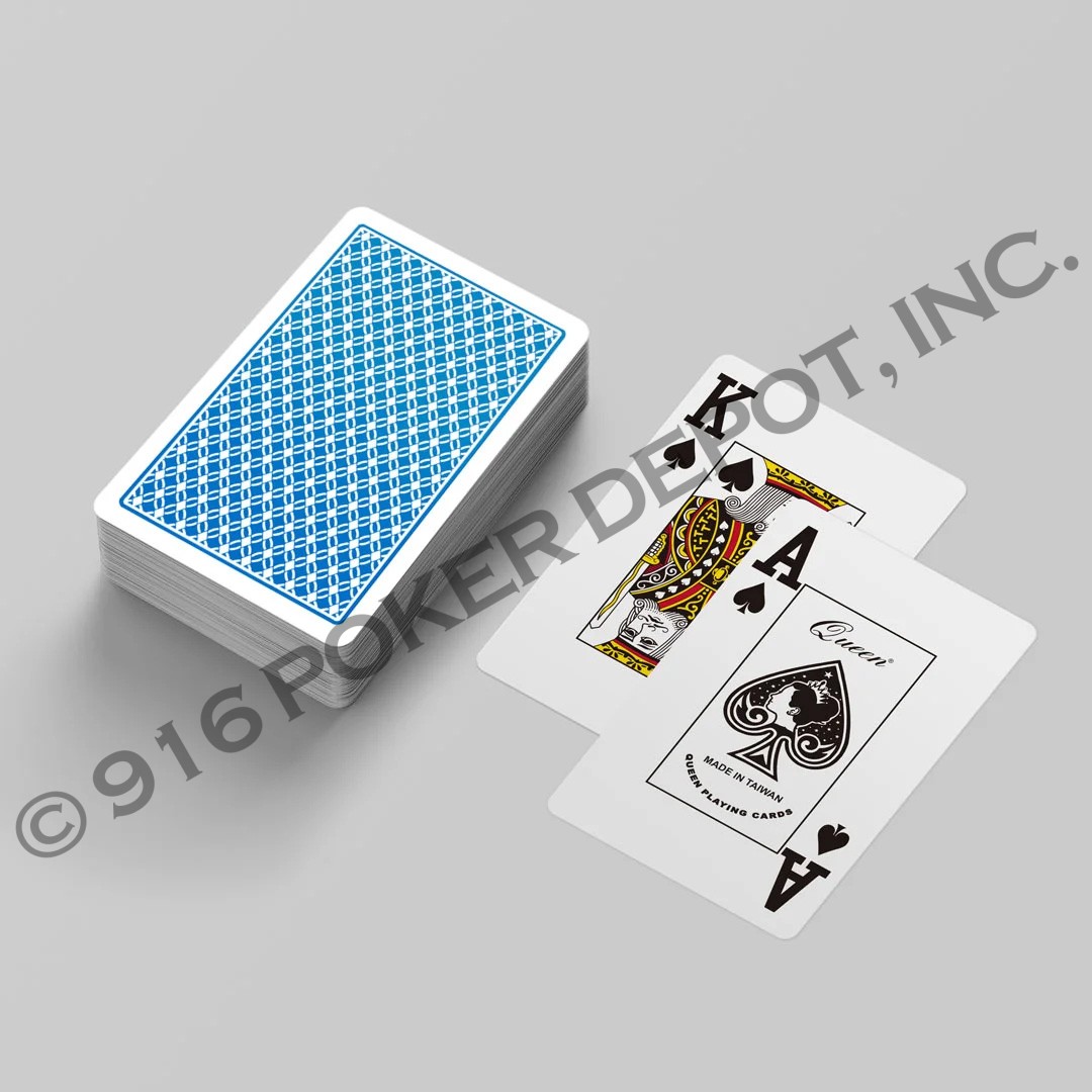 Casino Level Plastic Poker Cards Bridge Size - Jumbo Index - 2 Deck Set